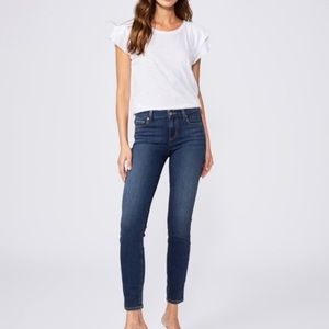 PAIGE Verdugo Ankle Nottingham Mid-Rise Ultra Skinny Jeans 28